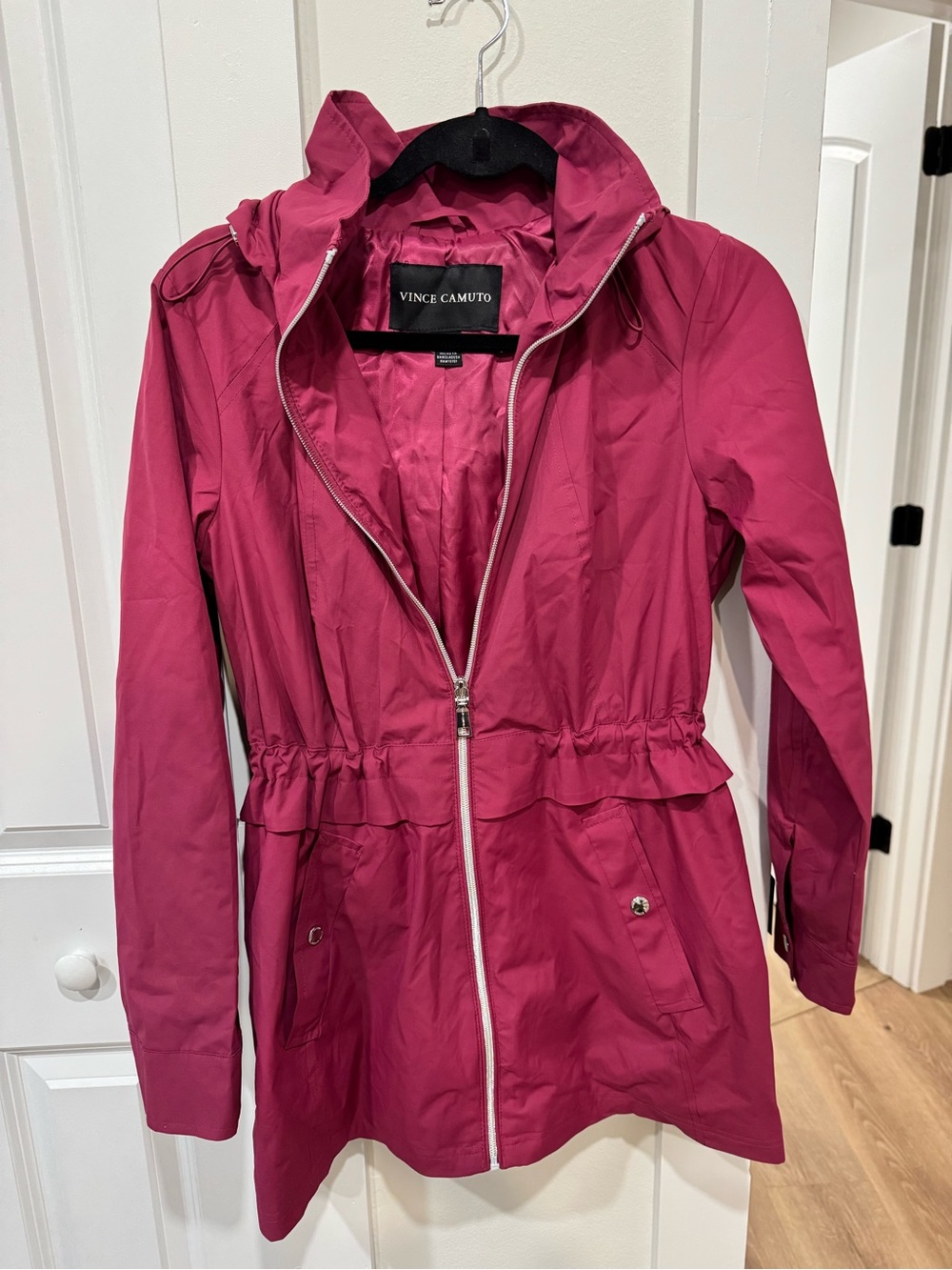 Vince Camuto Pink Zip-Front Utility Anorak Jacket